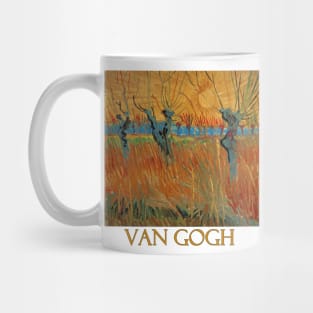 Pollard Willows at Sunset by Vincent van Gogh Mug